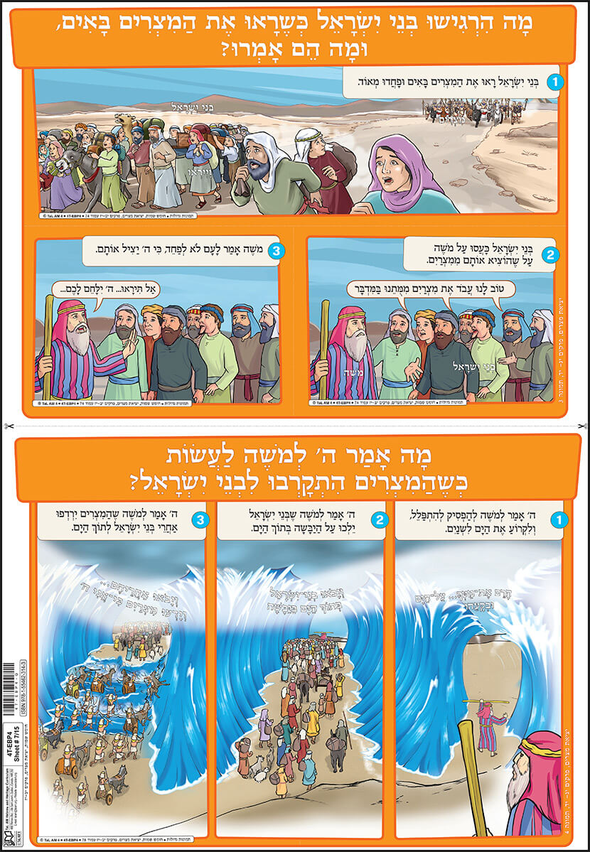 Set of Big Pictures-Tora-Shmot-Yetziat Mitzrayim (15 sheets) – iTaLAM